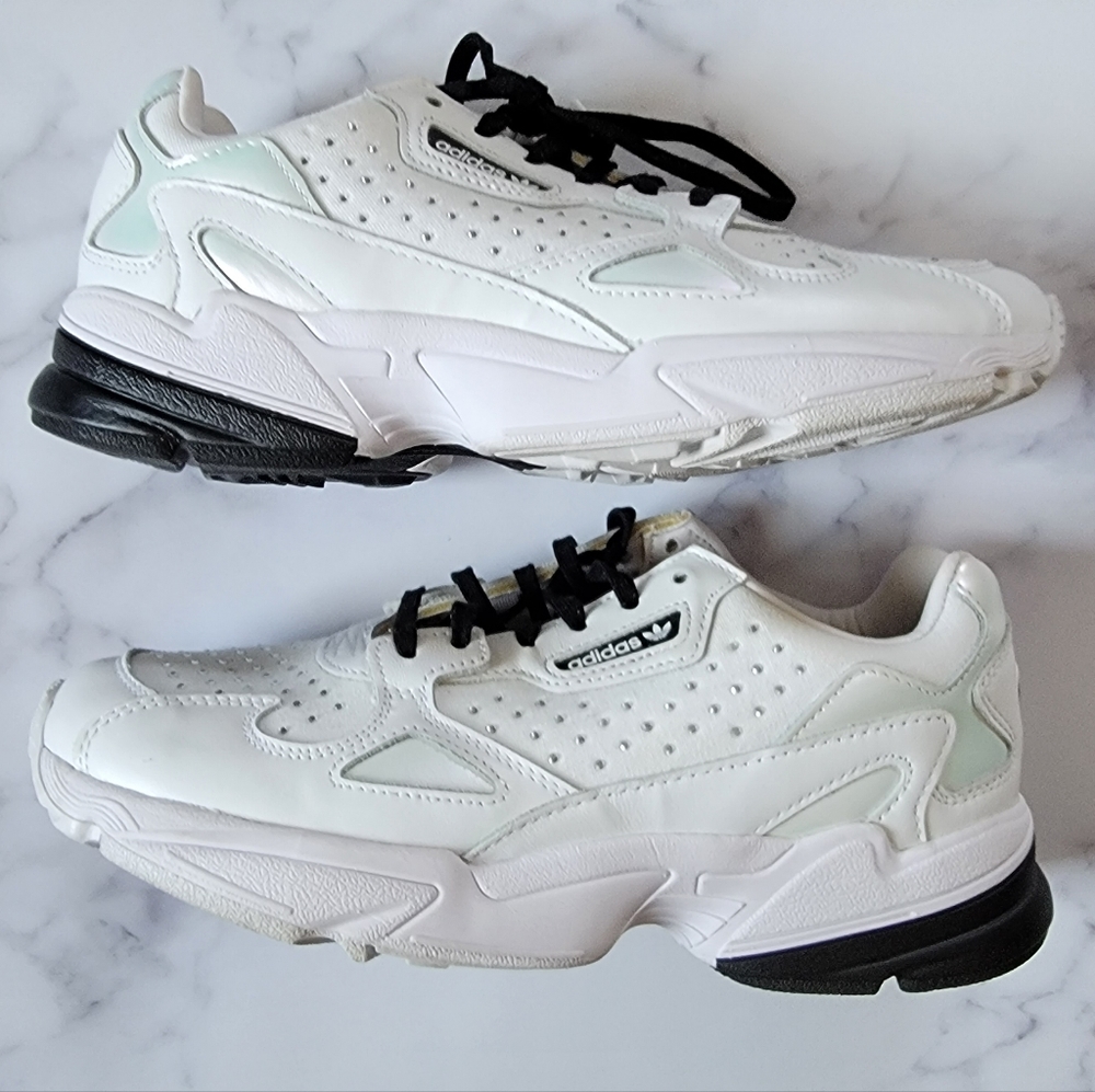 Adidas Falcon White Bling